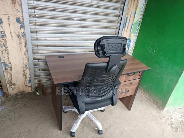 Office Desk and Office Chair - main view