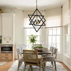 Modern Industrial Geometric Pendant Chandelier