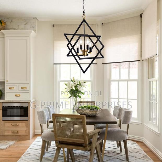 Modern Industrial Geometric Pendant Chandelier - thumbnail 3