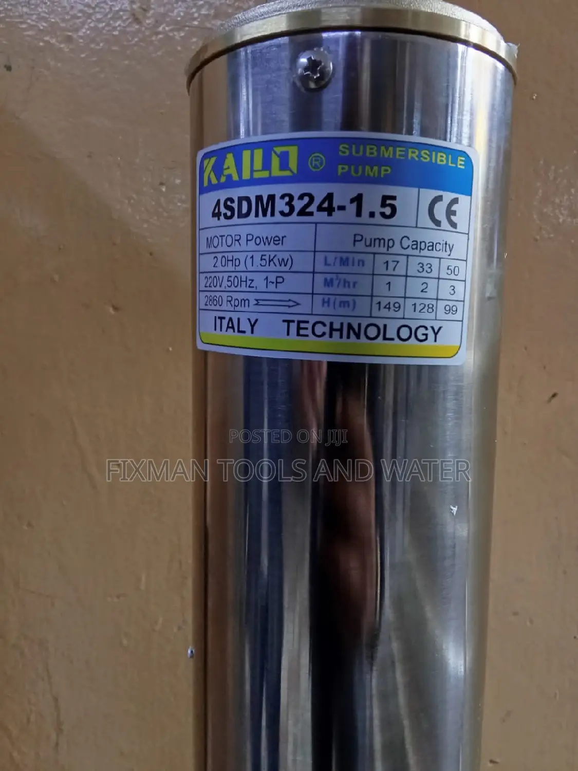 Kairo Submersible Water Pump 2hp 149 M Head