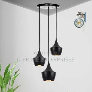 3pc- Black Metal Vintage Pendant