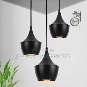 3pc- Black Metal Vintage Pendant