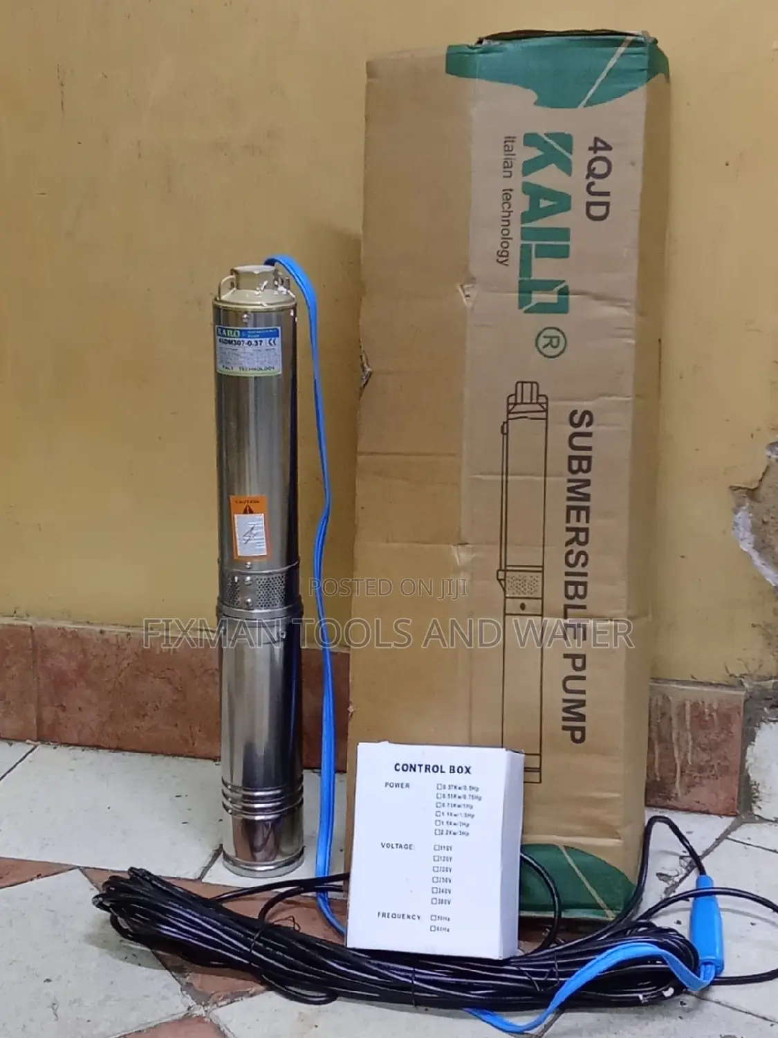 Italy Kairo Submersible Water Pump 0.5 HP 44 M Head