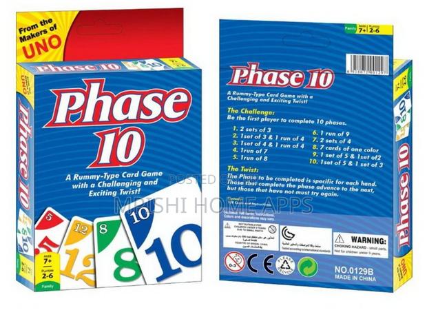 Phase 10 Cards Game - main view