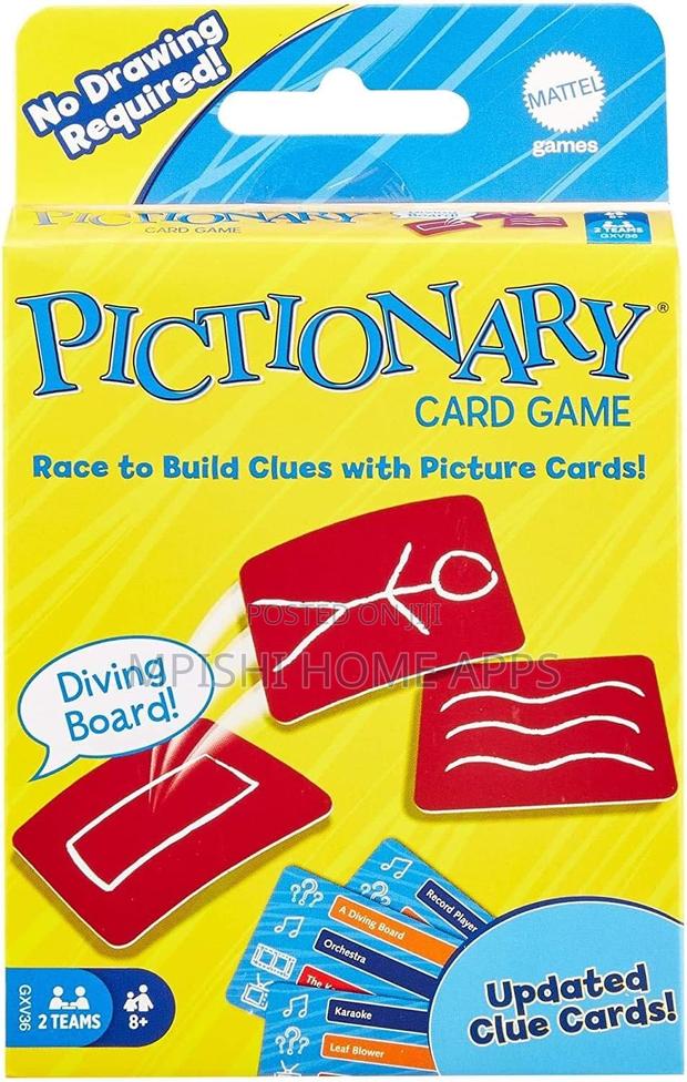 Pictionary Card Game - main view