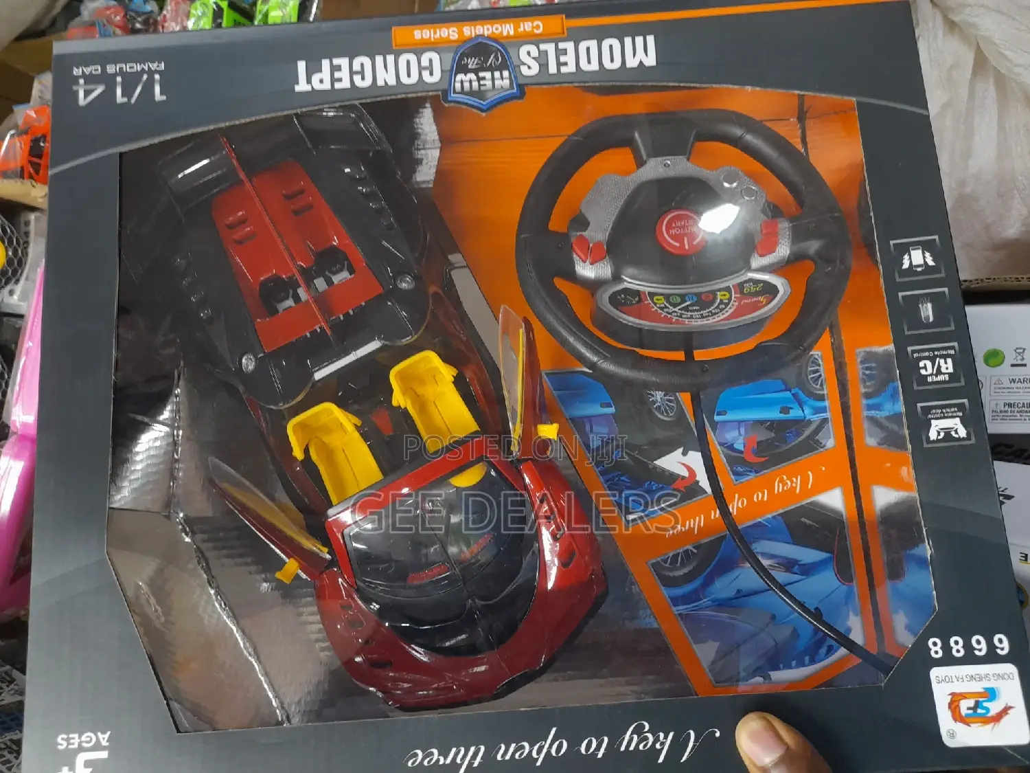 Rechargeable Remote Control Toy Car Opens/Close Doors/Boot