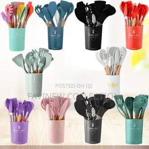 12pcs Silicone Spoons Set