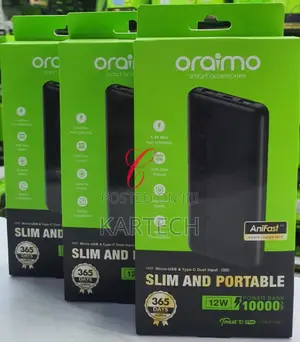 Oraimo Toast 10 Flash 10,000mah P118D Power Bank