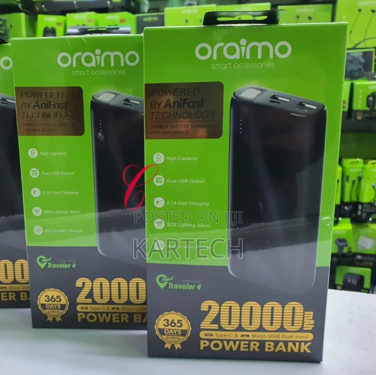 Oraimo 20,000mah P204D Power Bank