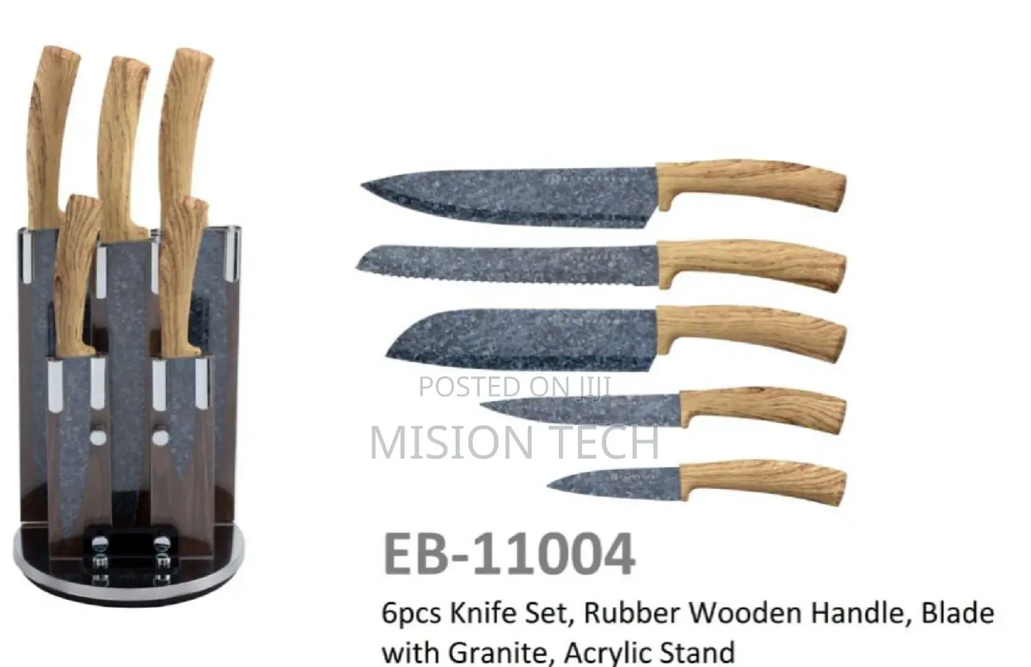 Set of Knives With Stand Edenberg(Antibacterial Coating)