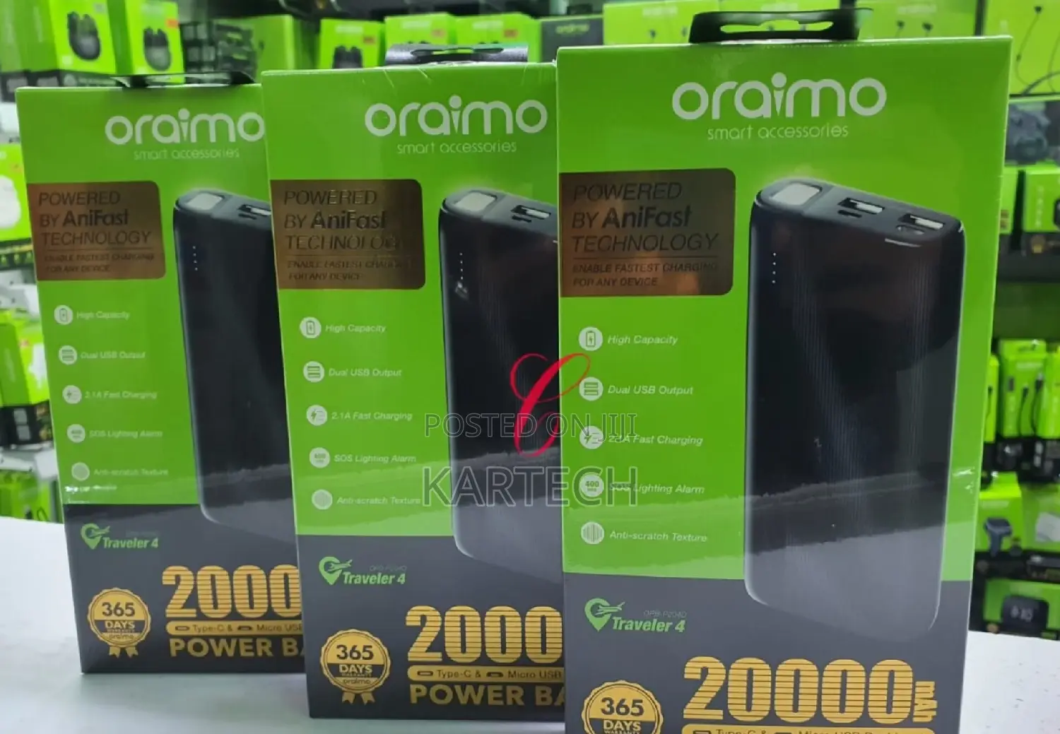 Oraimo Traveler 20,000mah Power Bank
