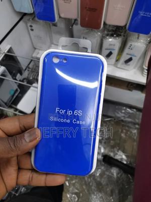 Solid Deep Silicone Blue Color iPhone 6s Case - thumbnail 2