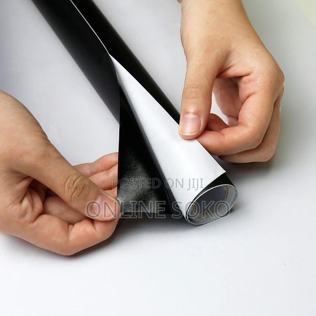 Self-Adhesive Chalkboard Wall Sticker Roll With 5 Chalks - thumbnail 5