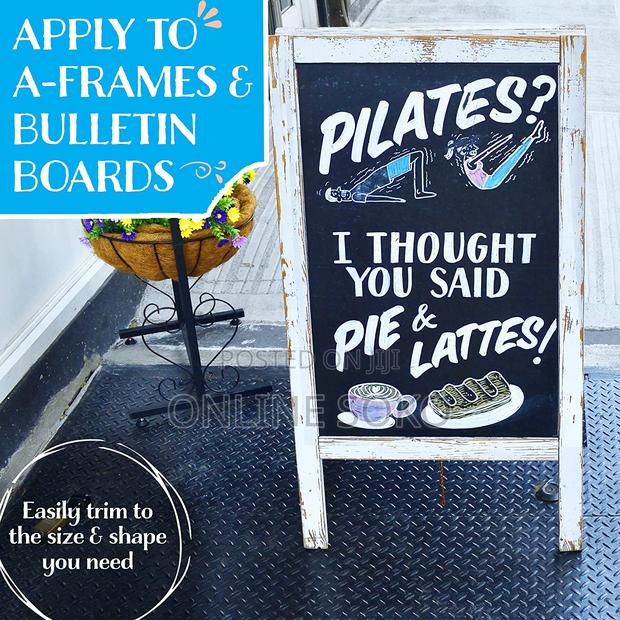 Self-Adhesive Chalkboard Wall Sticker Roll With 5 Chalks - thumbnail 8