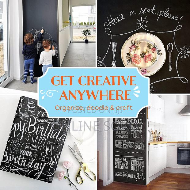 Self-Adhesive Chalkboard Wall Sticker Roll With 5 Chalks - thumbnail 9
