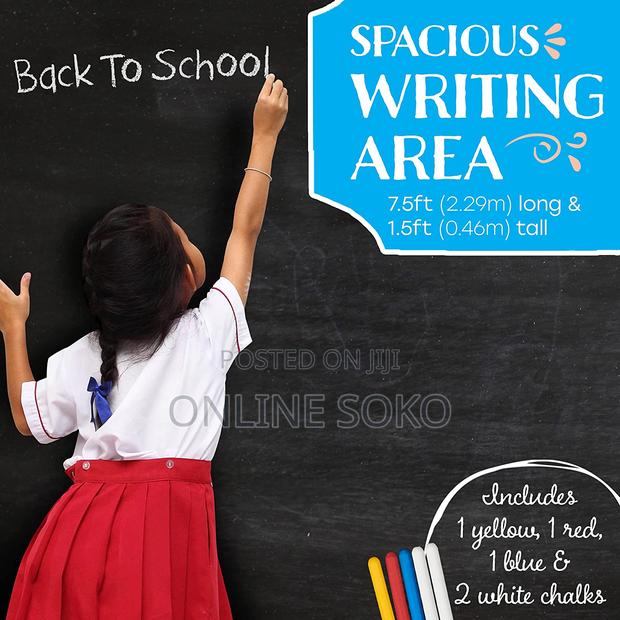 Self-Adhesive Chalkboard Wall Sticker Roll With 5 Chalks - main view