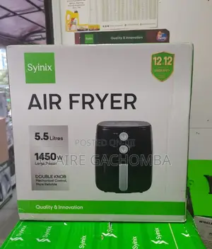 Syinix Airfryer 5.5litres Black