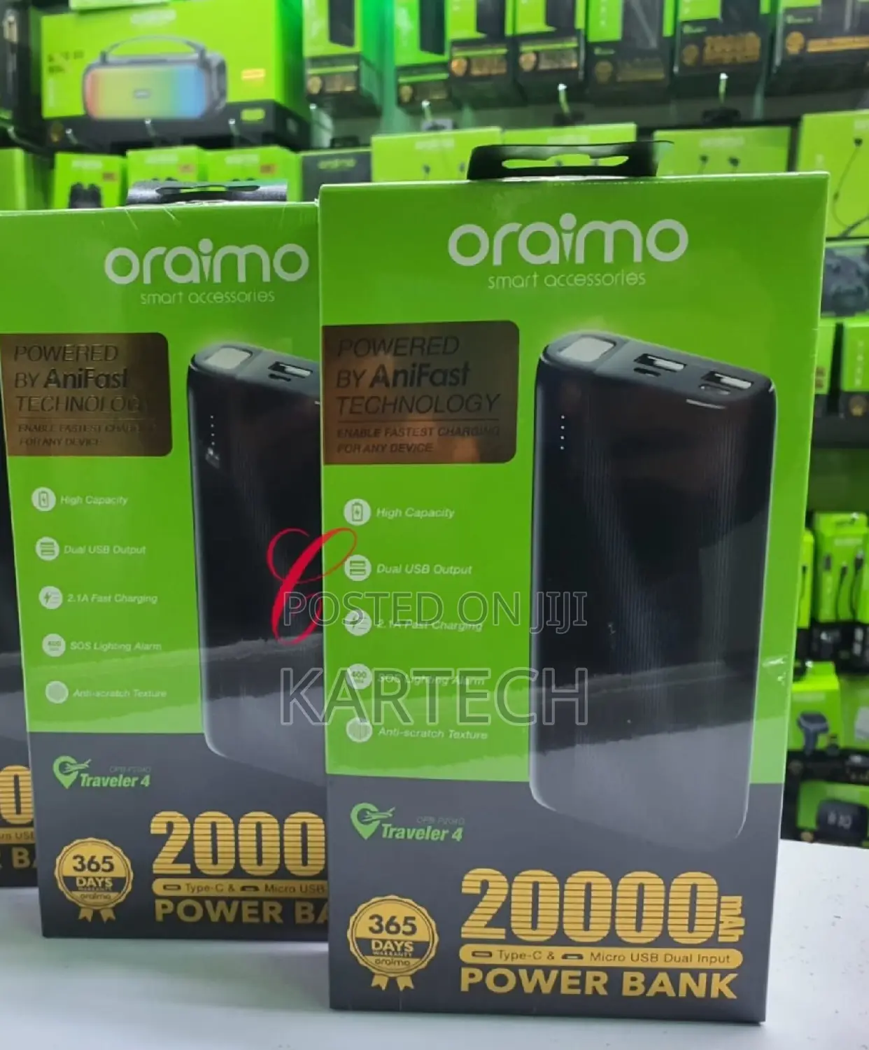 Oraimo Traveler Power Bank 20,000mah P204D
