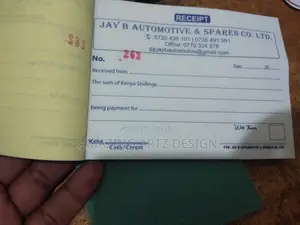 Receipt Book Printing
