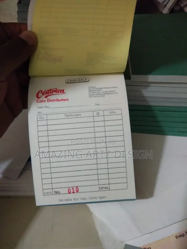 Receipt Book Printing