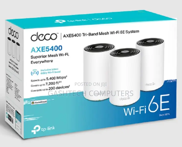 Tp-Link Deco XE75 AXE5400 Tri-Band Mesh Wi-Fi 6E System