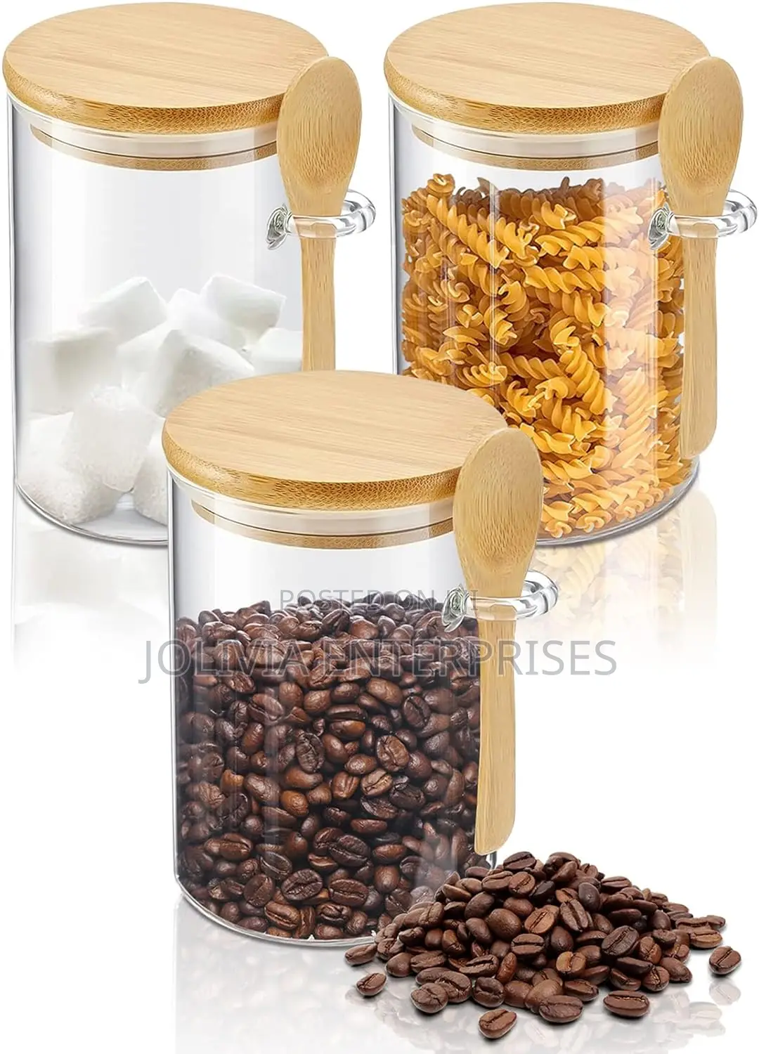 Storage Jar With Bamboo Lid
