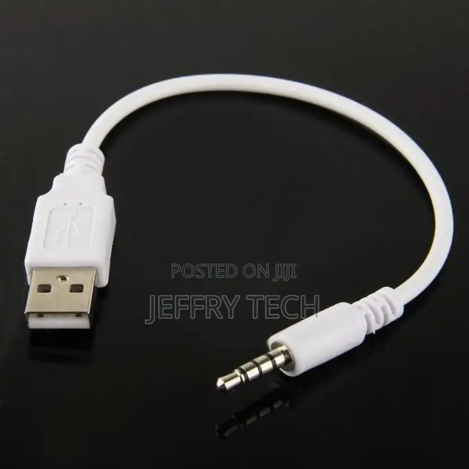 USB to 3.5mm Jack Data Sync Charge Cable for iPod Shuffle