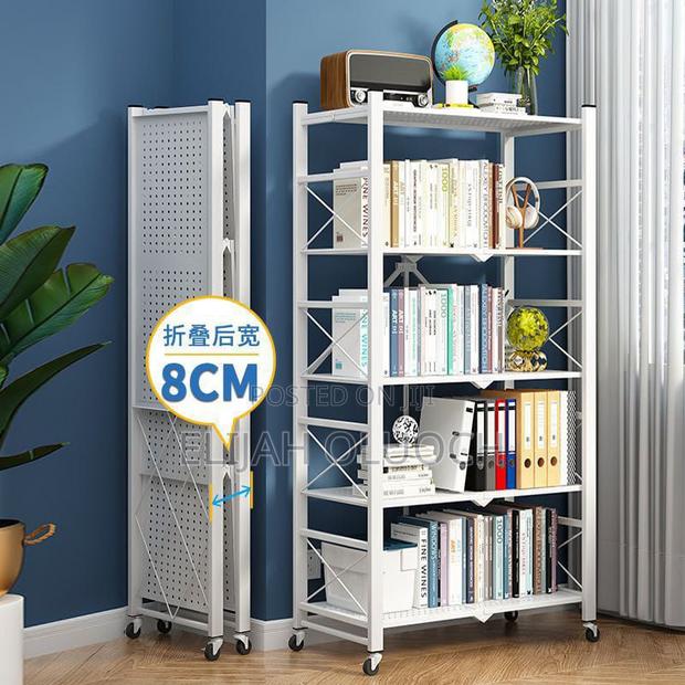 Foldable Movable Metallic Storage Rack - thumbnail 2