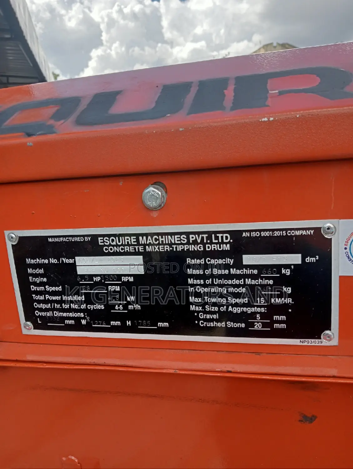 Concrete Mixing Machine (India)
