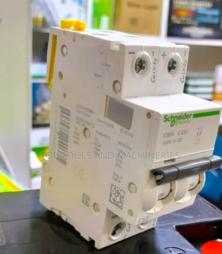Schneider 1000v Dc Circuit Breaker 63amps