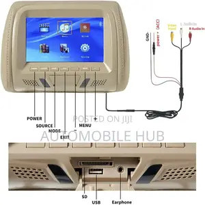 7 Inch Touch Screen Headrest Screen Monitor Universal Fit