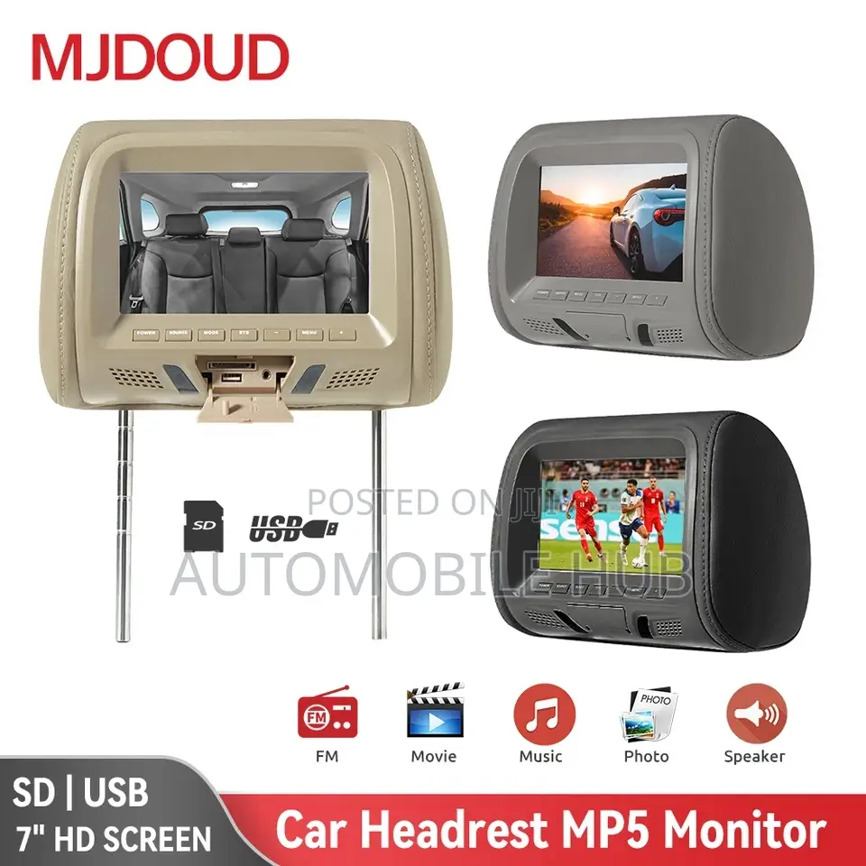 7 Inch Touch Screen Headrest Screen Monitor Universal Fit