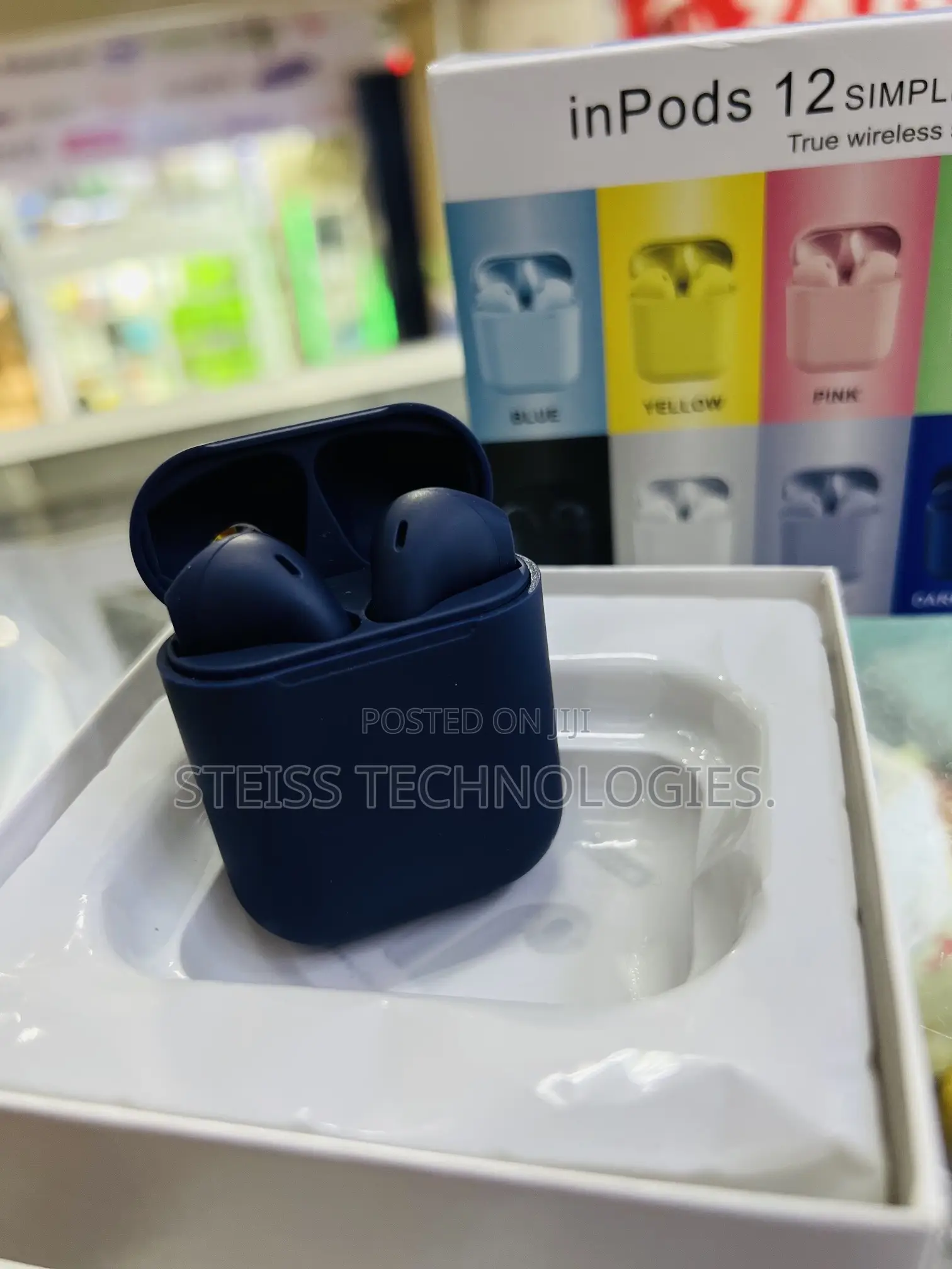 Blue Inpods 12 Wireless Earpods