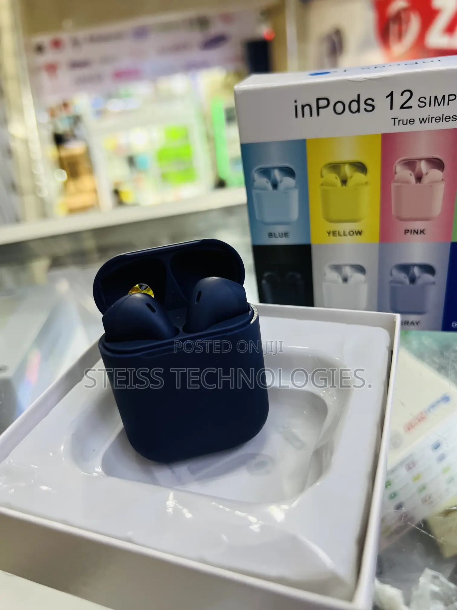 Blue Inpods 12 Wireless Earpods