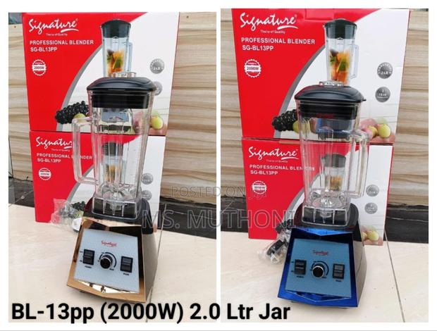 Signature Commercial Blenders 2000wts,Jug Capacity 2 Litres - main view