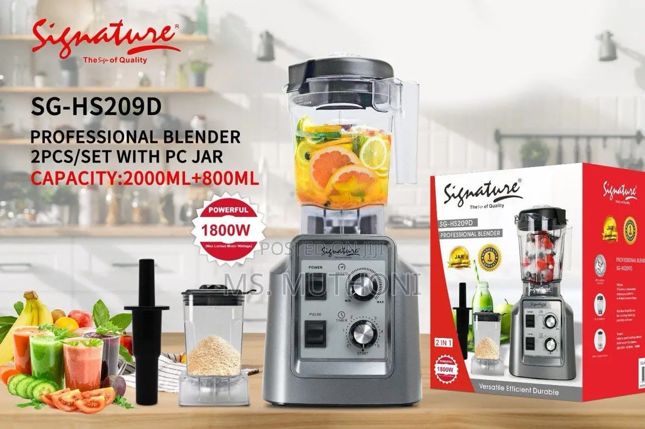 Signature 2 in One Commercial Blenders,Jug Capacity 2 Litres