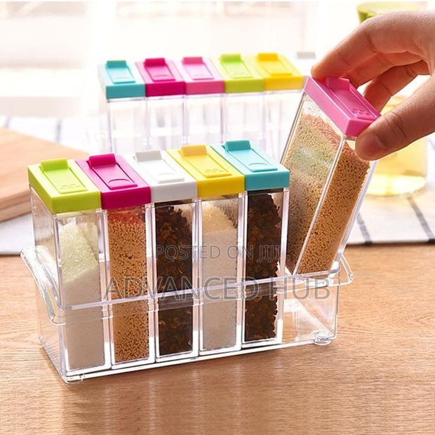 6in1 Fancy Clear Acrylic Seasoning Cans - thumbnail 3