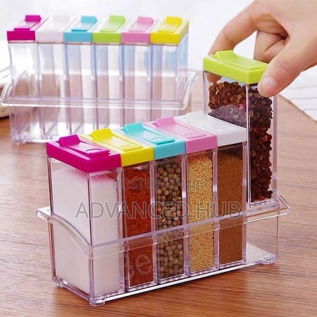 6in1 Fancy Clear Acrylic Seasoning Cans - thumbnail 4