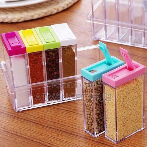 6in1 Fancy Clear Acrylic Seasoning Cans