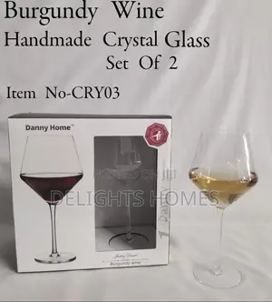 Burgundy Wine Glasses 6 PCS