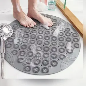 Grey Antislip Silicon Bathroom Mat