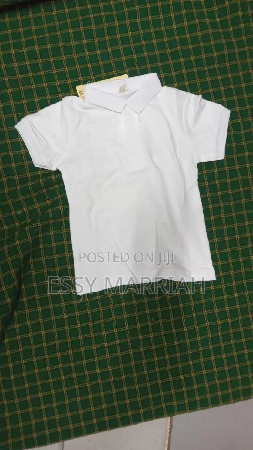 Boys White Polo Tshirt