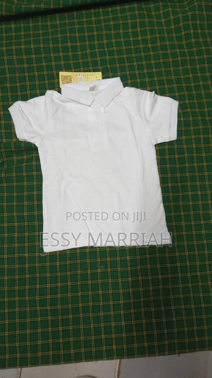 Boys White Polo Tshirt