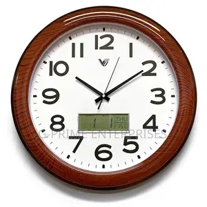 Wall Clock With Digital Clock