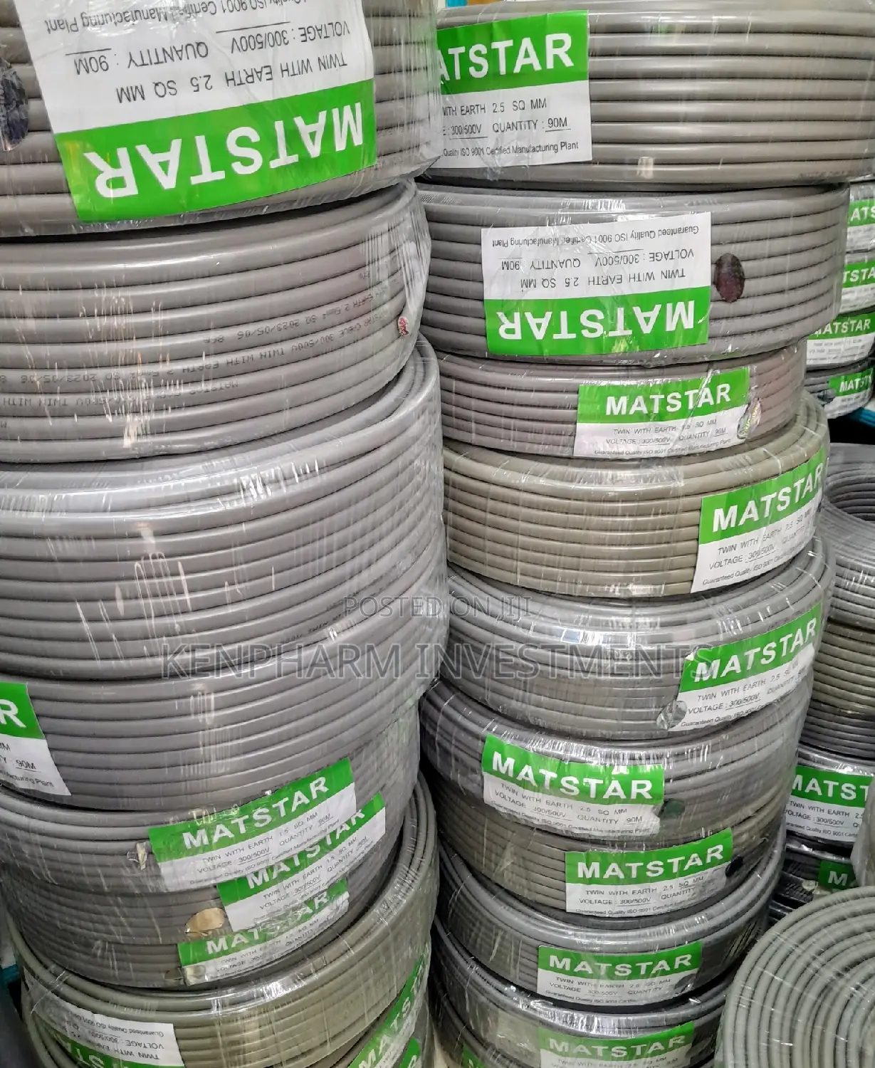 2.5mm Twin With Earth 90m Electric Wiring Cable (500)V