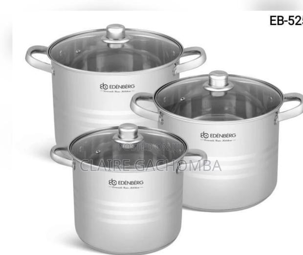 Edenberg 6 PCS Stainless Steel Induction Cookware - main view