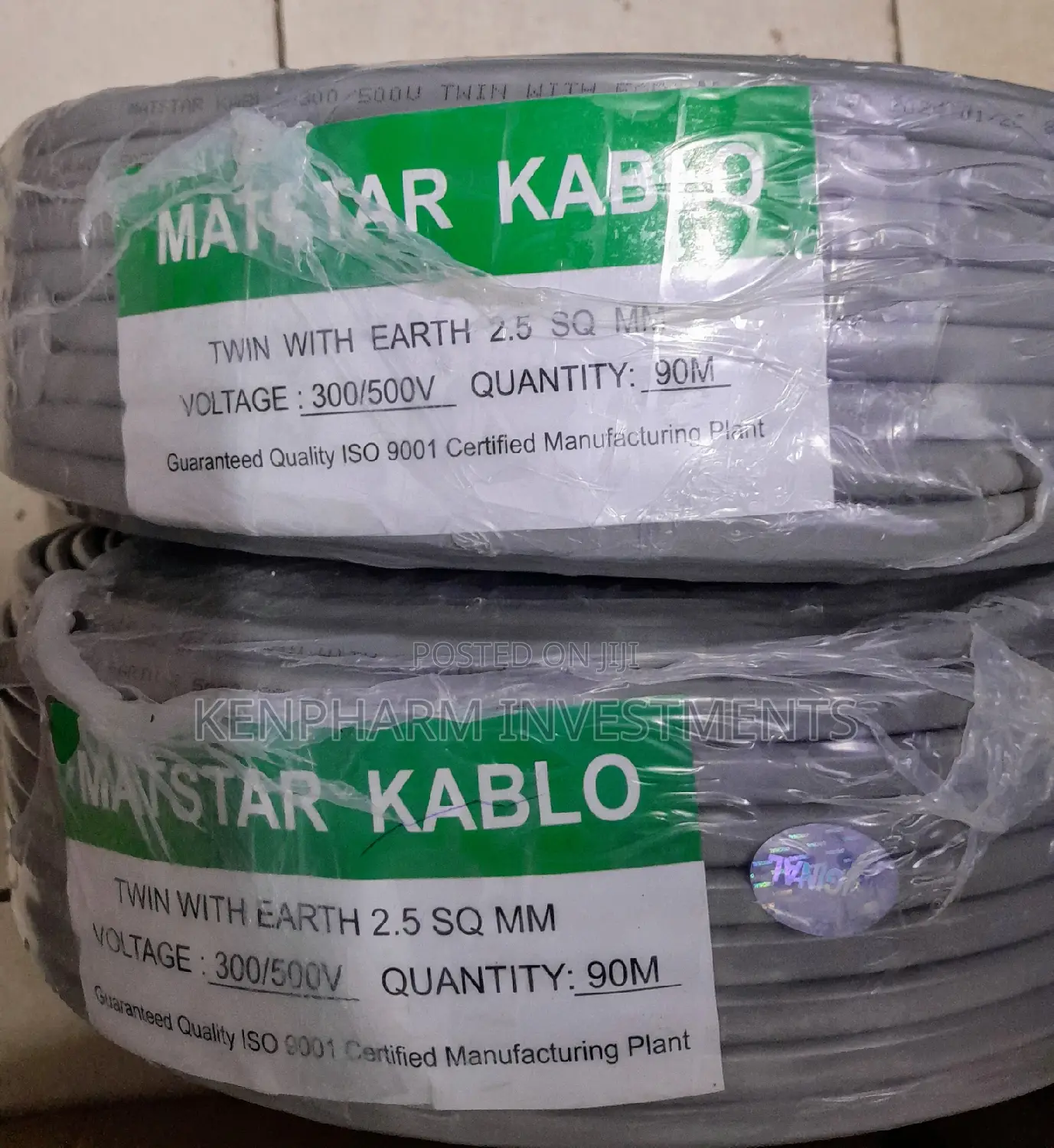 2.5mm Twin With Earth Cable Shielded (300v/500v)