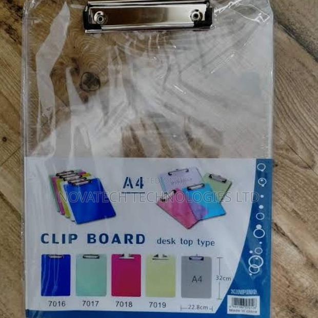 Clip Board PVC Transparent Clear