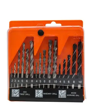 16pcs Twist, Masonry Wood Work Drill Bits