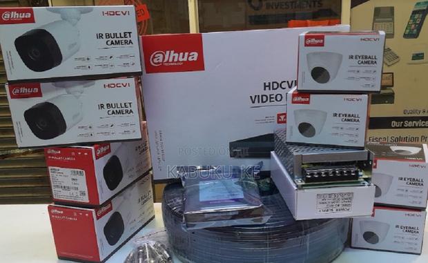 4 Cameras Set 4 Cameras CCTV Full Kit 4 Channels Dahua CCTV